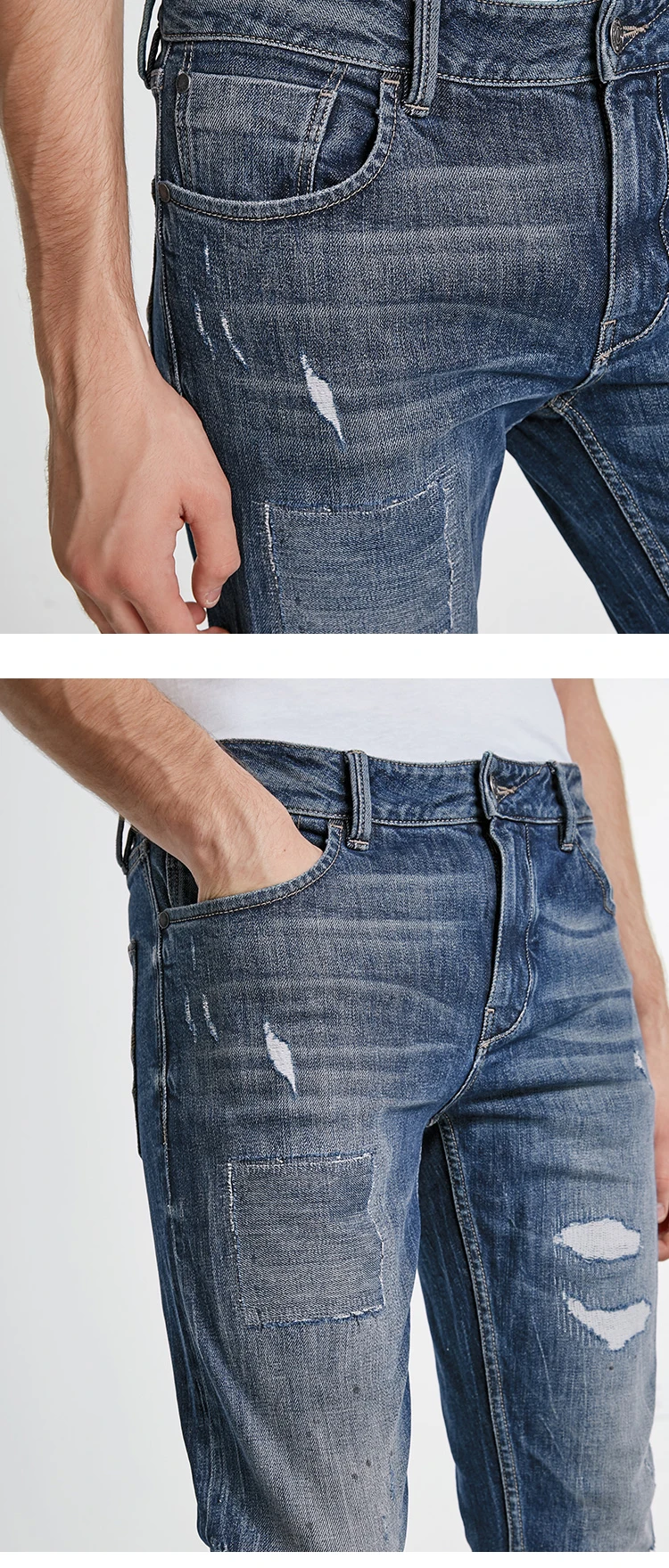 JackJones зимние мужские модные трендовые повседневные джинсы 218432515