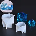 Геометрическая многогранная позвонковая силиконовая форма для ювелирных изделий, силиконовая смола, украшения, украшение для рукоделия