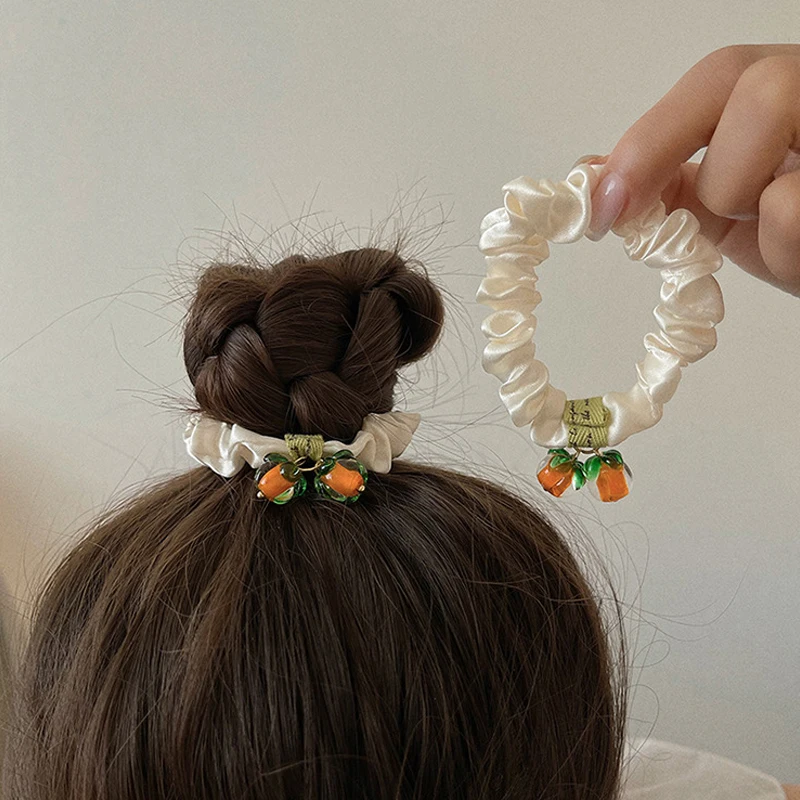 

1PC New Cartoon Cute Strawberry Princess Headwear Kids Elastic Hair Bands Children Ropes Girls Accessories Baby Headdress