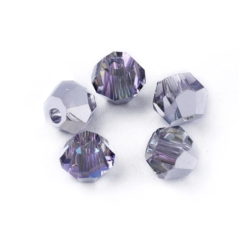 200pcs Faceted Glass Rhinestone Bicone Shape Beads 3mm 4mm 5mm 6mm for bracelet necklace Earring DIY jewelry making F70 | Украшения и