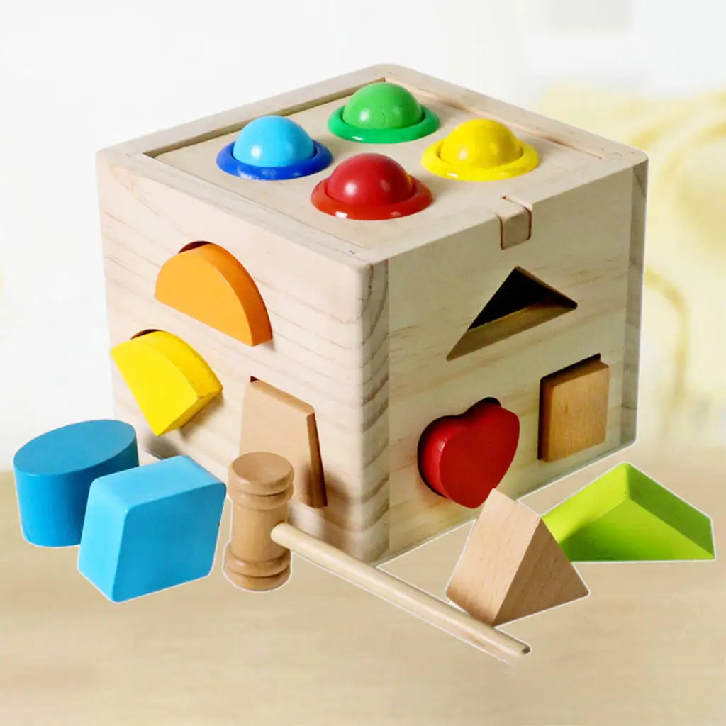 

Shape Mathching Sorter Puzzle Development Early Learning Montessori Toys