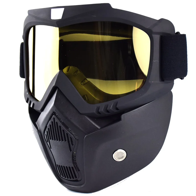 Мотоциклетные очки шлем Ретро съемные модульные для открытого лица катания на