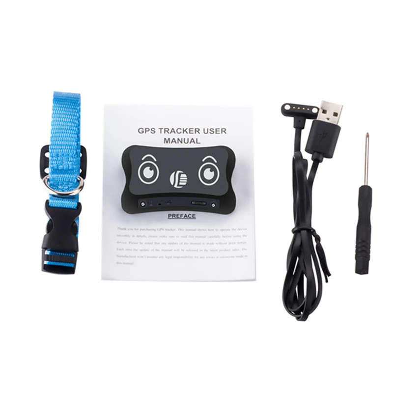 Мини GPS трекер для домашних животных TK200 водонепроницаемый IP66 собак/кошек