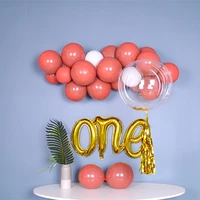 50 pcslot 1012 inch pink red double layer latex balloon helium inflatable christmas party wedding birthday holiday decoration