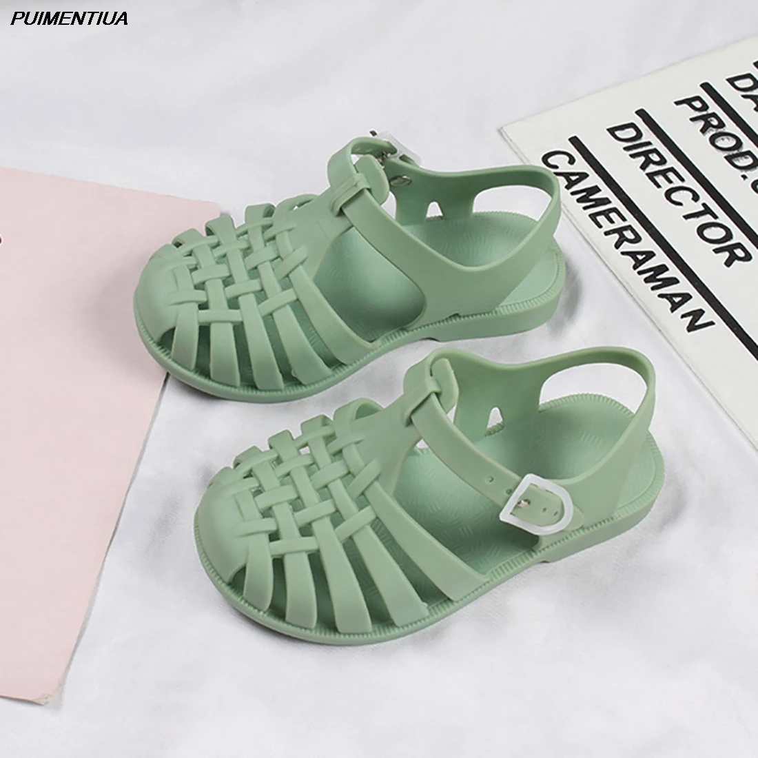 

Baby Gladiator Sandals Casual Breathable Hollow Out Roman Shoes Pvc Summer Kids Shoes 2021 Beach Children Sandals Girls