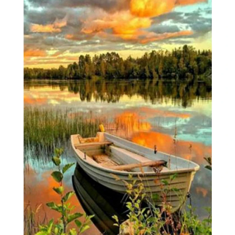 Алмазная вышивка закат пейзаж картины с динозаврами алмазная живопись полная
