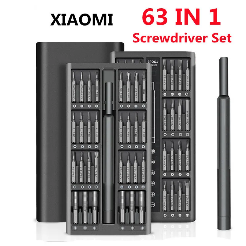 

Xiaomi 63 In 1 Screwdriver Set Magnetic Screw Driver Kit Bits Precision Mobile Iphone Computer Tri Wing Torx Screwdrivers Kit