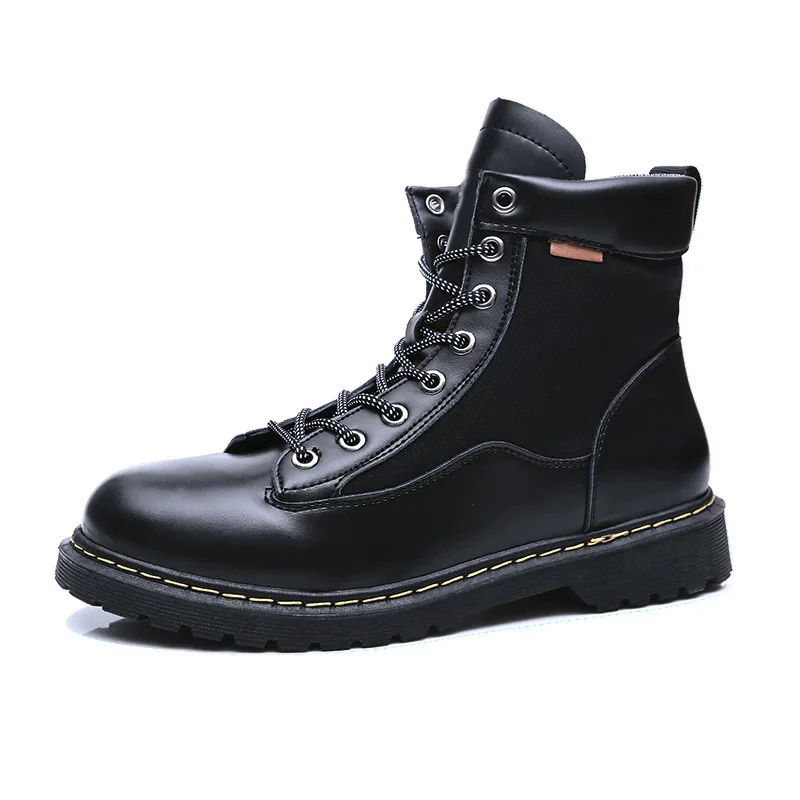 

Boots Men Leather Men Sneakers Shoes 2020 New Fashion Retro Casual Street Male Footwear Single Ankle Boots