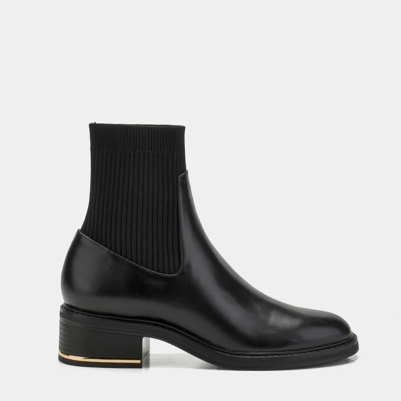 Новинка 2020 года Черная кожаная обувь Дизайнерские кожаные ботильоны с