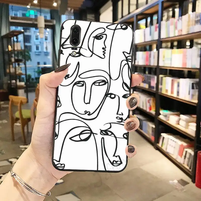 

Funny Face Abstract Cartoon Phone Case For Huawei honor Mate P 10 20 30 40 Pro 10i 9 10 20 8 x Lite
