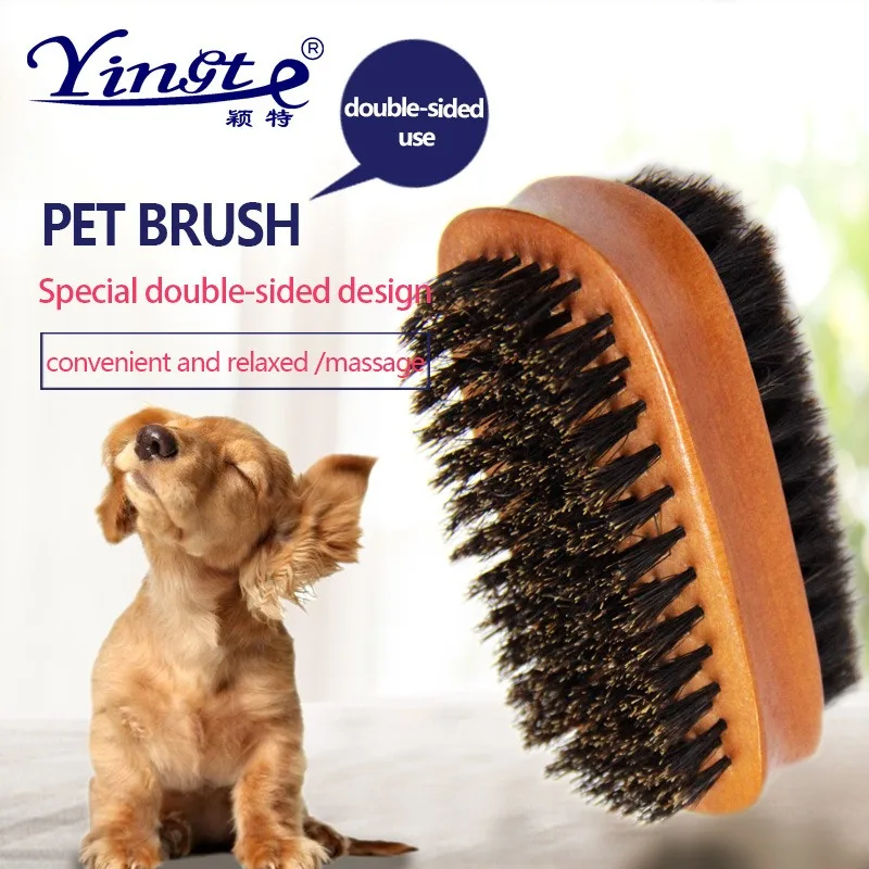 

Pet Two-sided Bristle Comb Dog Groming Brush mascotas Cats Hair Remover Combs Brush Beauty Grooming Tools Pet Products Supply