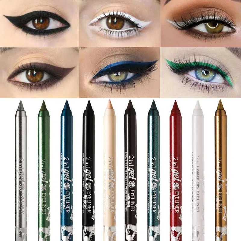 

New! 10 Colors Long-lasting Eyeliner Pencil 1pc Waterproof Eye Liner Eyeshadow Pen Cosmetic Smooth Makeup Tools Wholesale TSLM1