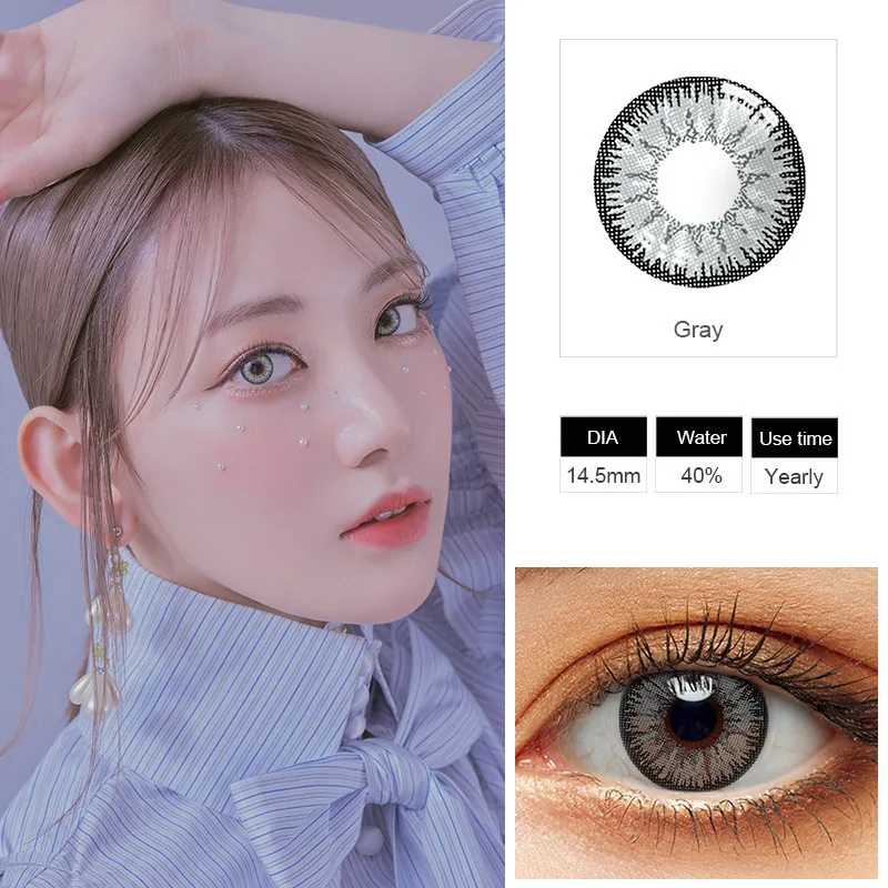 1 пара цветные линзы красивые зрачок глаз карандаш для Карандаш контактные