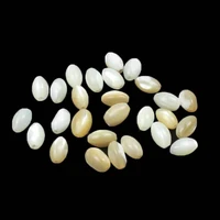 natural white mother of pearl shell beads rice shape round freshwater shell beads for jewelry making diy necklace bracelet 15
