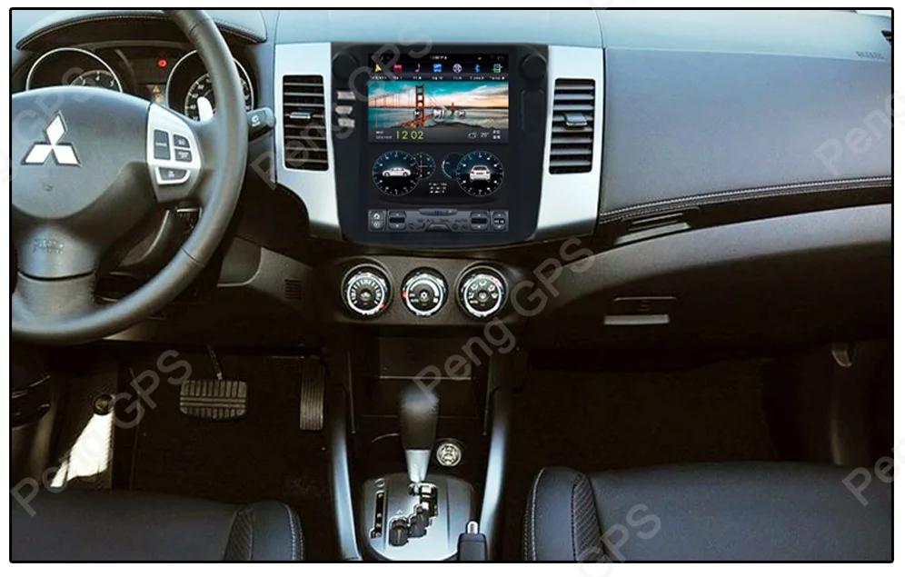 6 ядерный Tesla стиль Android 8,1 Автомобильный gps навигация для Mitsubishi Outlander Citroen C-Crosser peugeot 4007 CD плеер 4K головное устройство