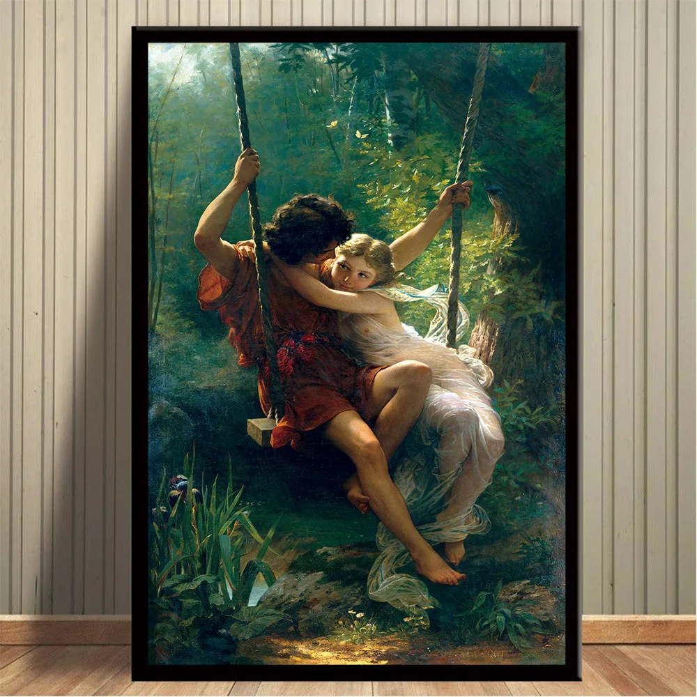 Французский художник Пьер огюстит Кот Весенняя Живопись Холст Плакаты принты