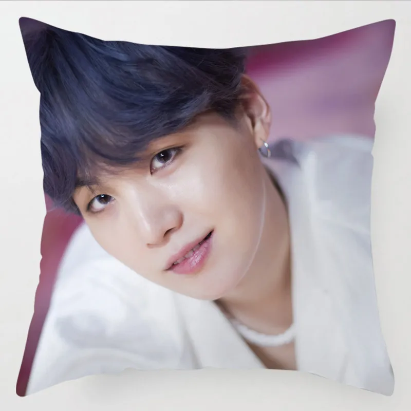 Bangtan boys мультяшная Подушка CoverPrint Чехол птица полиэстер хлопок BT-21Throw наволочка