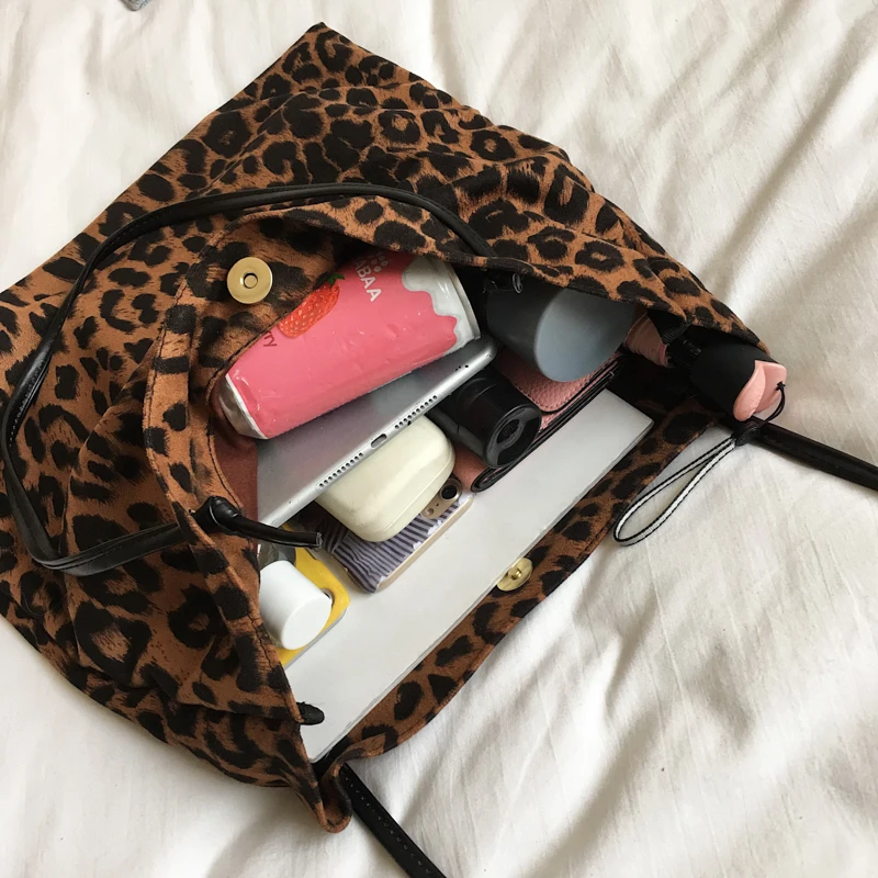 

Bags for Women Fashion Leopard Shoulder Bags Female Casual Tote All-match Handbags Women Bags Designer Shopping Bag