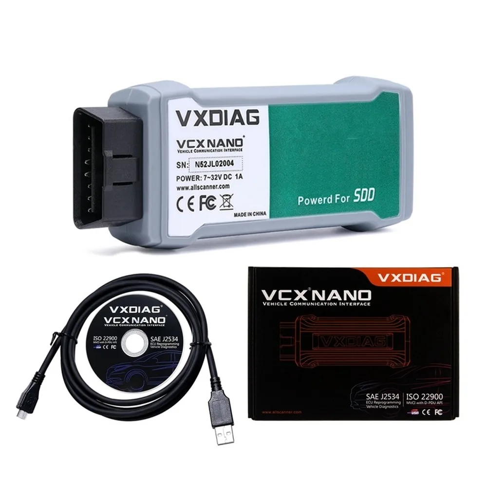 Оригинальный VXDIAG VCX NANO для Land Rover Jaguar 2 в 1 программное обеспечение JLR SDD V154