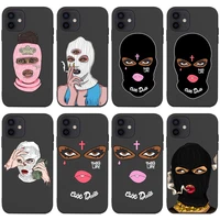 2021 new fashion masked girl cool soft case for iphone 13 12 11 pro max xr xs max 7 8 plus x protective phone back cover