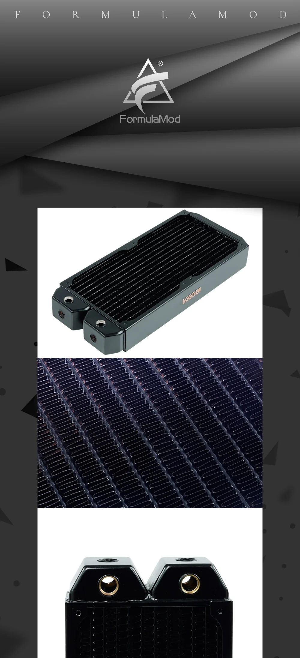 Холодный ряд полный медный радиатор Alphacool NexXxoS XT45 полная медь 280 мм
