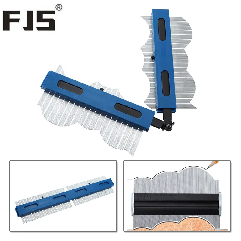 

6"/8" Profile Gauge for Copying Shapes Metal Outline Gauge Metric & Inch Connectable Contour Gauge Marking Tool