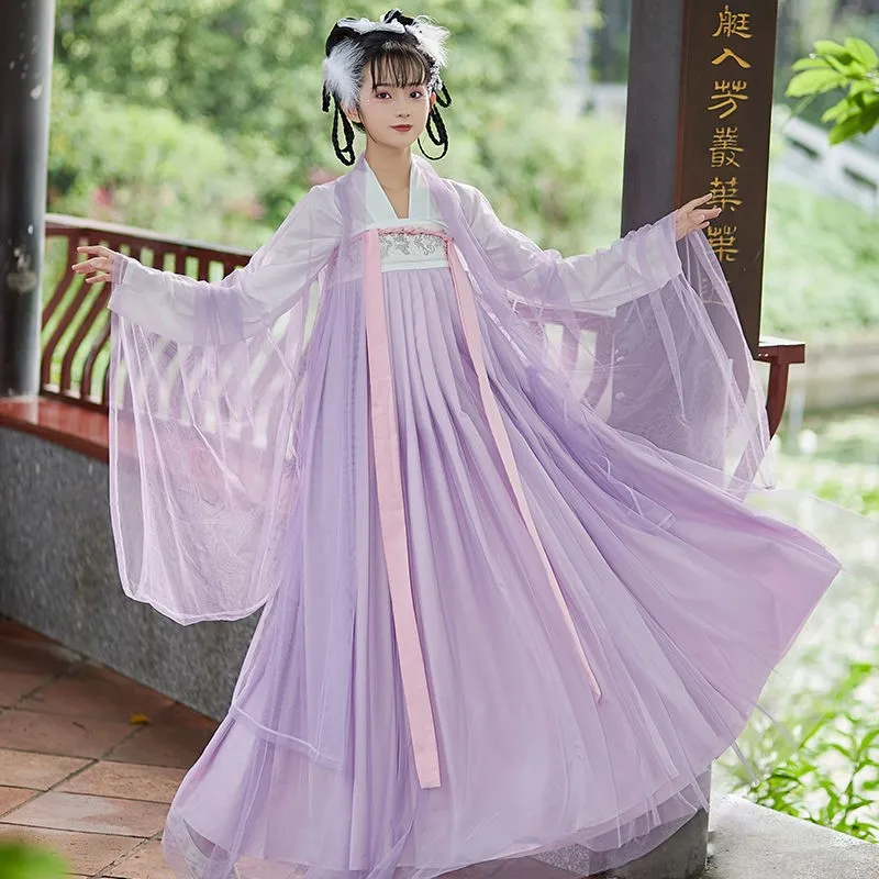 Традиционная китайская женская танцевальная одежда Hanfu Сказочная для девушек