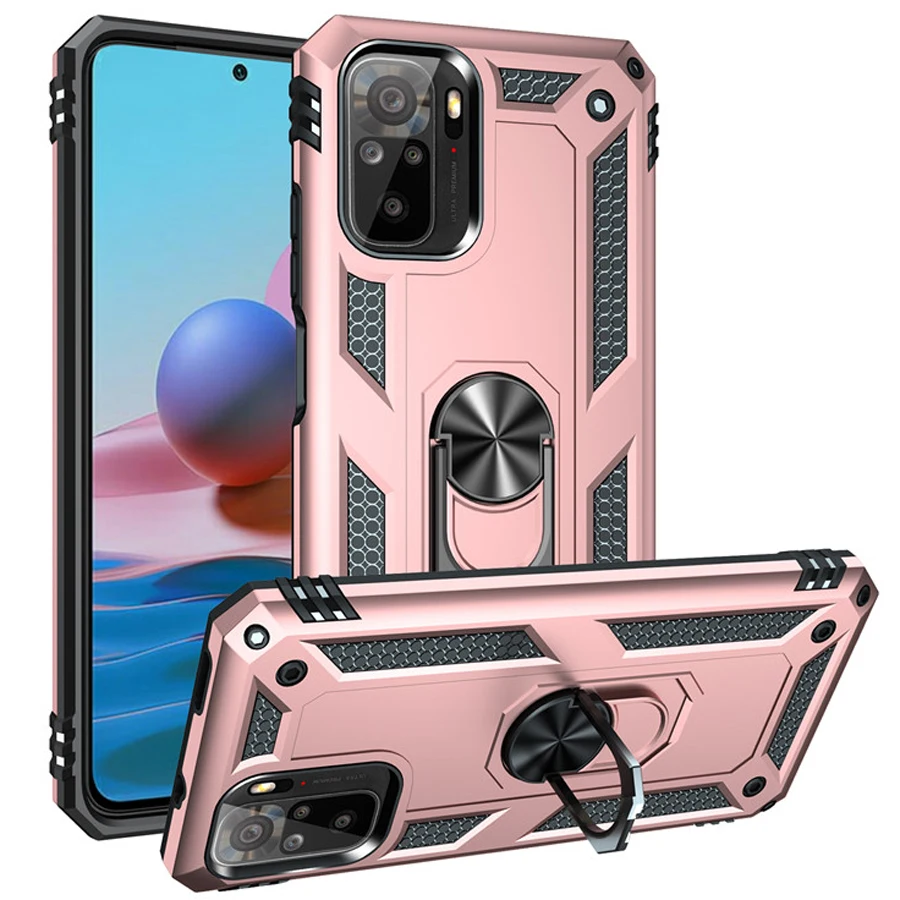 

Shockproof Case For Xiaomi Redmi Note 10S Luxury Case Redmi Note 10S 10 S Ring 360 Protect Back Cover Redmi Note 10S S10 Fundas