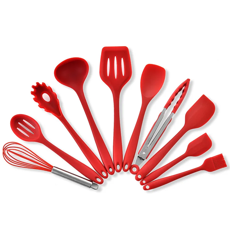 

Silicone Kitchen Tools Cooking Utensils Set Heat Resistant Kitchen Non-Stick Cooking Utensils Baking Tools With Storage Box Tool