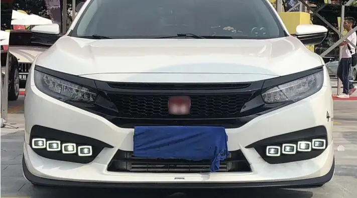 Новейший дизайн функция пропускания желтого сигнала 12 В автомобильные DRL