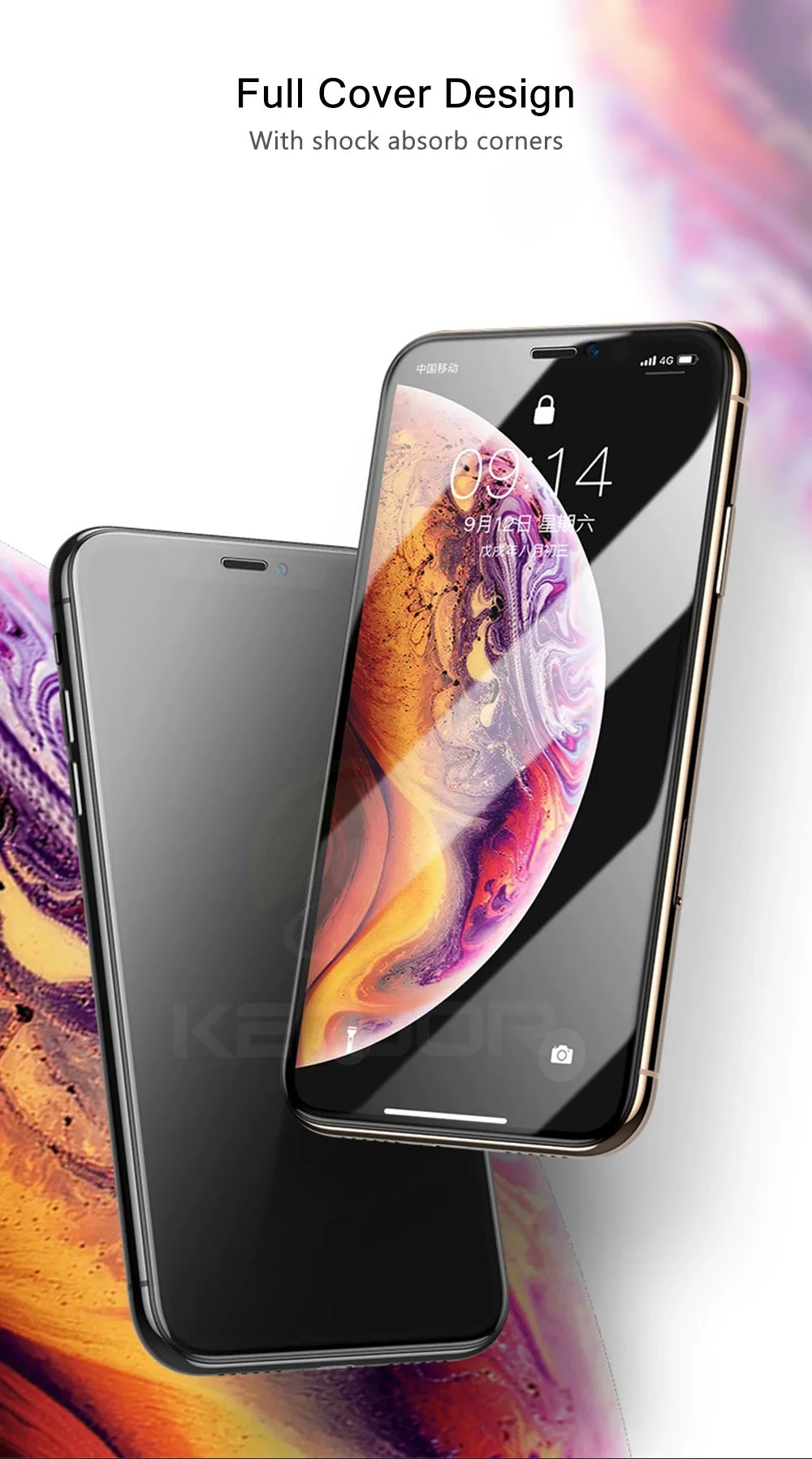 Полное покрытие закаленное стекло для Iphone 11 Pro Max стекло Взрывозащищенная защитная пленка для экрана для Iphone 11 11Pro Max стекло