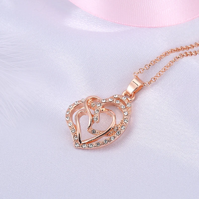 Комплект из колье серёг кольца и с розовым кристаллом|costume jewelry|fashion costume jewelryafrican