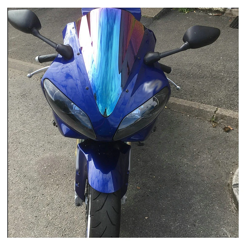 Windscreen For 2000 2001 Yamaha YZF-R1 YZF R1 1000 01 Wind Screen Deflectors Windshield Smoke Black Iridium | Автомобили и