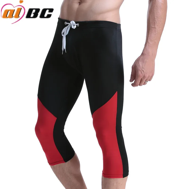 WJ Для мужчин Slim Fit плавательный Мужские шорты для купания со шнурком