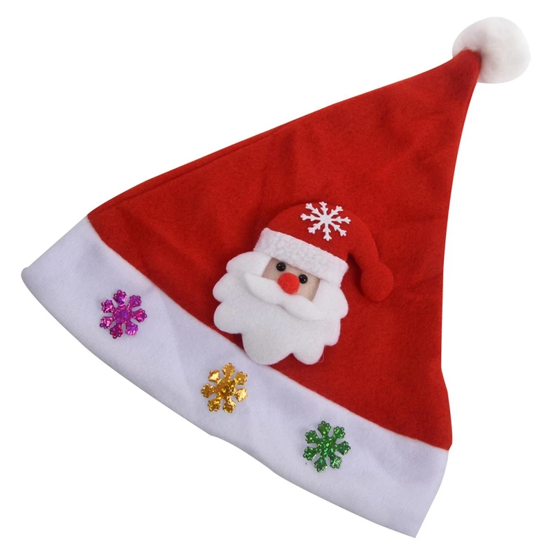 2x рисунок лося/Санта-Клаус со светодиодными лампами детская шапка