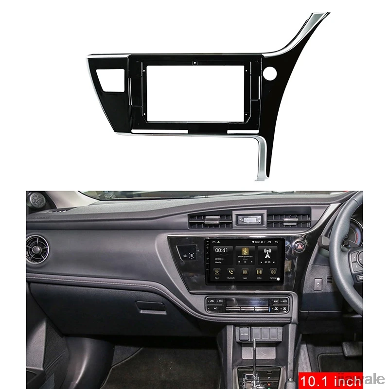

10.1" Car radio Fascia Frame Facials Install Panel Dashboard Trim Kit for Toyota Corolla 2018