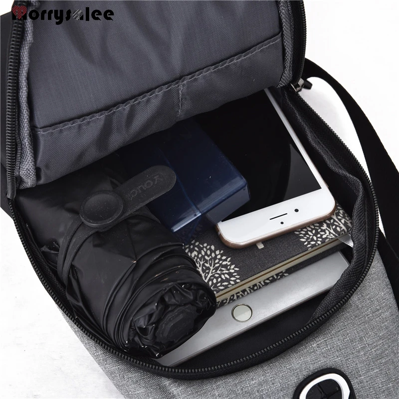 Men's Messenger Bags Multi-pocket Sling Shoulder Casual Chest Pack Travel Crossbody Male | Багаж и сумки