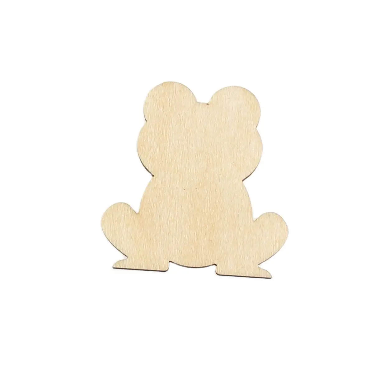 

Frog shape, mascot laser cut, Christmas decorations, silhouette, blank unpainted, 25 pieces, wooden shape (1466)