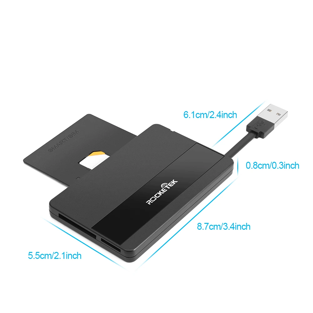 Игровая мышь Rocketek USB 2 0 считыватель смарт карт micro SD/TF карты памяти ID банковская