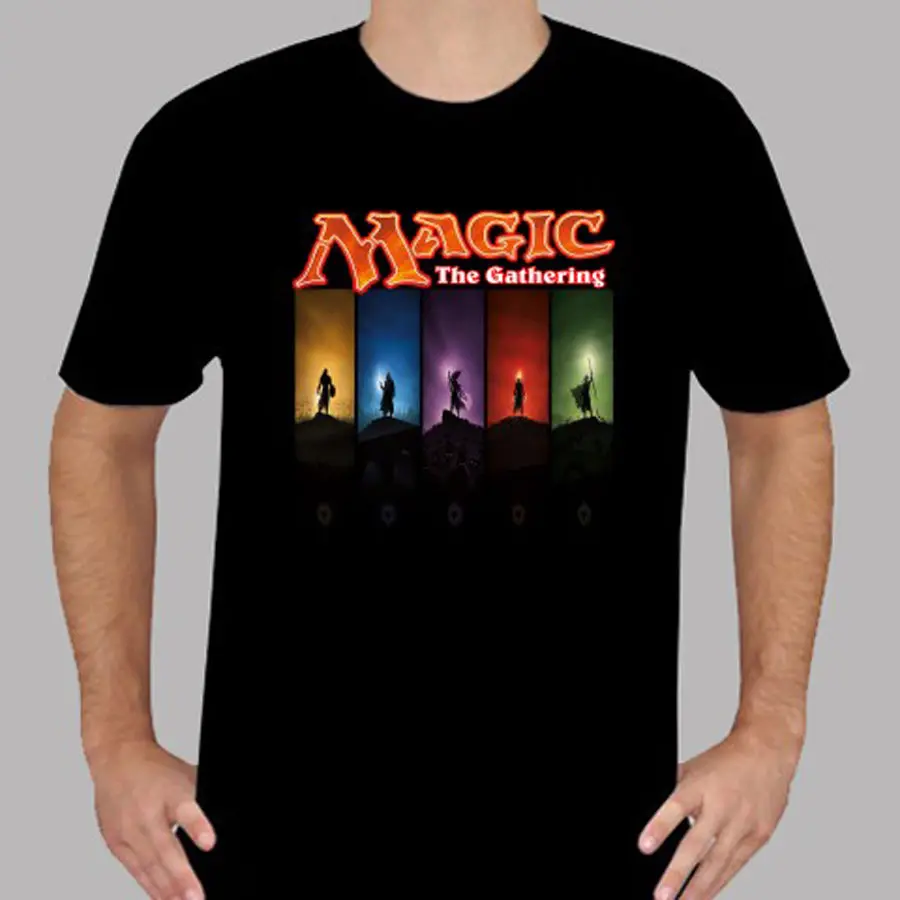 2019 новая популярная мужская черная футболка Magic The Gathering MTG Размер S до 3XL
