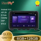 NaviFly 7862 QLED экран 1280*720 Android 10 для Suzuki Jimny JB64 2018 - 2020 автомобильный Радио мультимедийный видео плеер GPS навигация