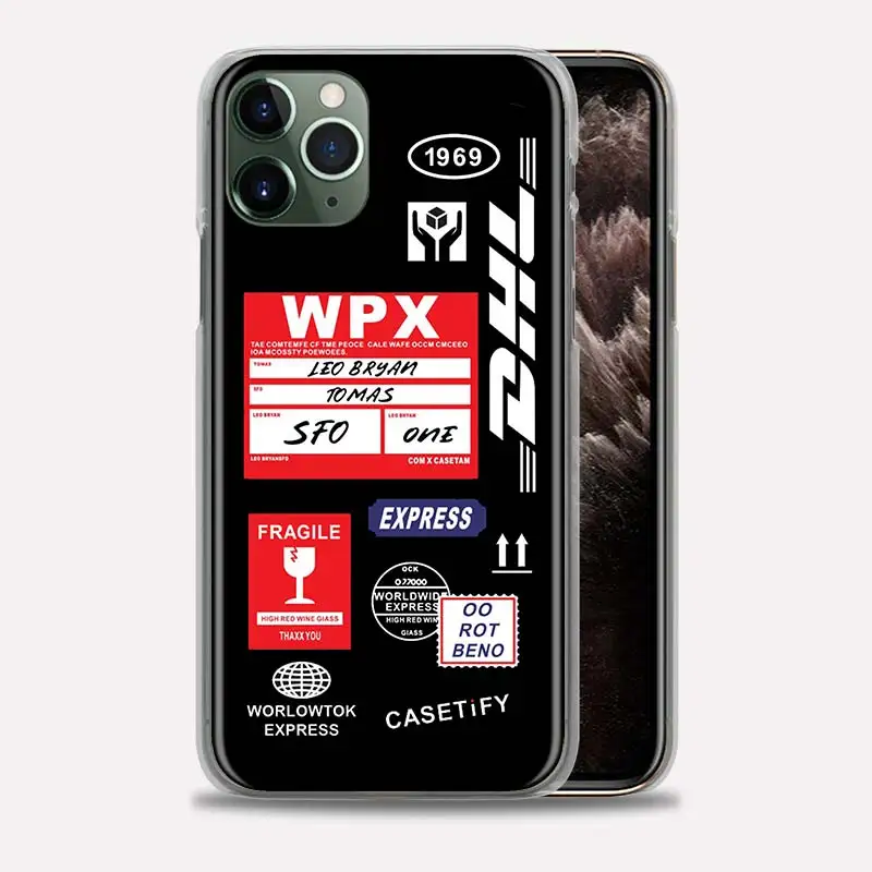 

DHL Express Bumper Case For iPhone 11 Pro Max 12 Pro X XS Max XR 7 8 6 6S Plus SE Hard PC Protective Phone Bags Cover Coque