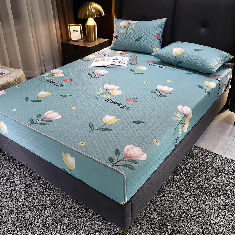 

Latex Summer Mat Three-Piece Cartoon Pattern Air-Conditioned Bed Sheet 1.8m Bed Washable and Foldable Summer Ice Silk Mat