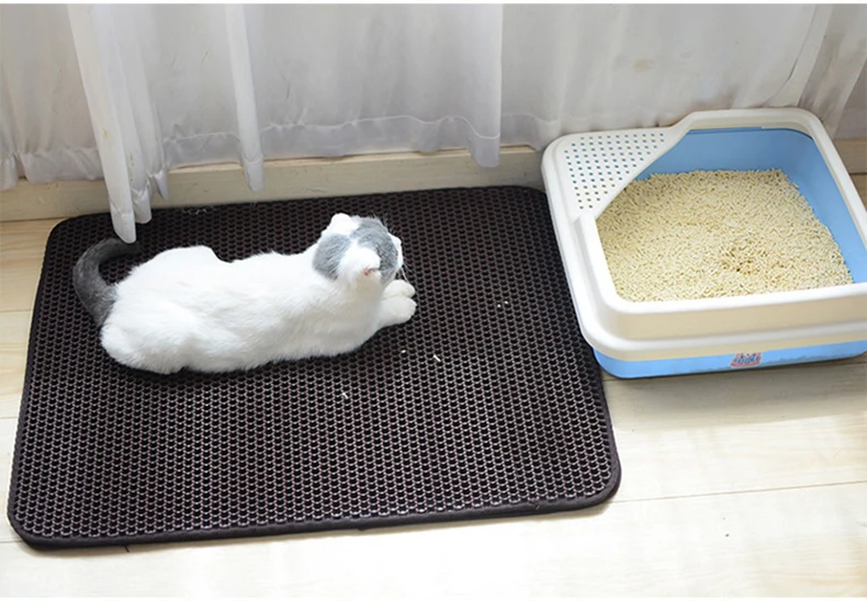 2020 New Double Layer Cat Litter Tray Trap Mat Catch House Box Pad Toilet | Дом и сад