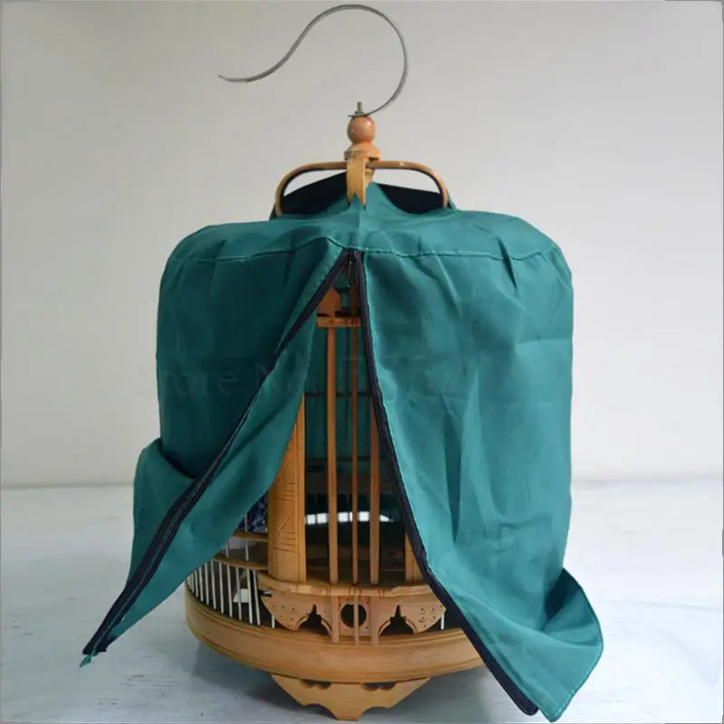 Клетка для птиц бамбуковая нержавеющая сталь в сочетании с клеткой медь