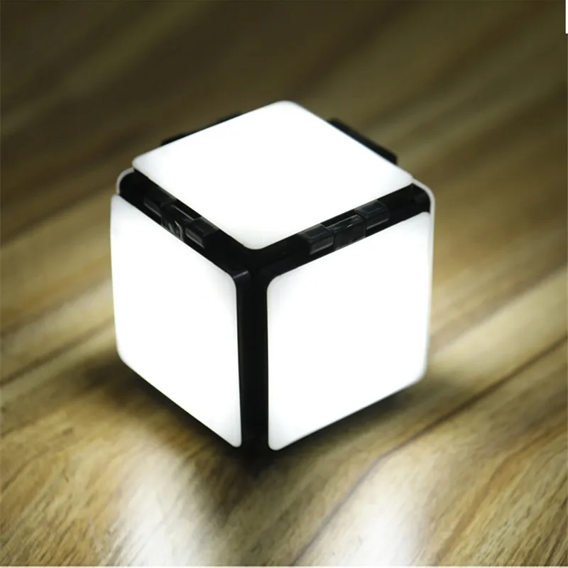 

Новый светодиодный ночник-Кубик Рубика с зарядкой от USB, складсветильник светильник, маленькая настольная лампа, энергосберегающая флип-ла...
