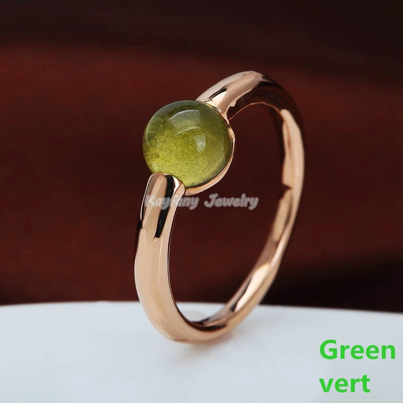 2021 Real Charm Jewelry 4 Colour Round Big Crystal Rose Gold Plated Wedding Rings For Women Party Gifts Surprise Price |