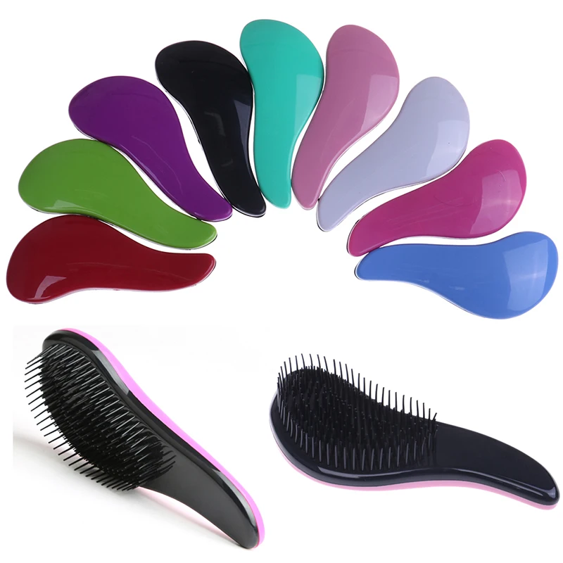 

Baby Kids and Women Detangling Hair Brush Combs Salon Gentle Anti-static Brush Tangle Wet Dry Bristles Handle Tangle Curly GH45