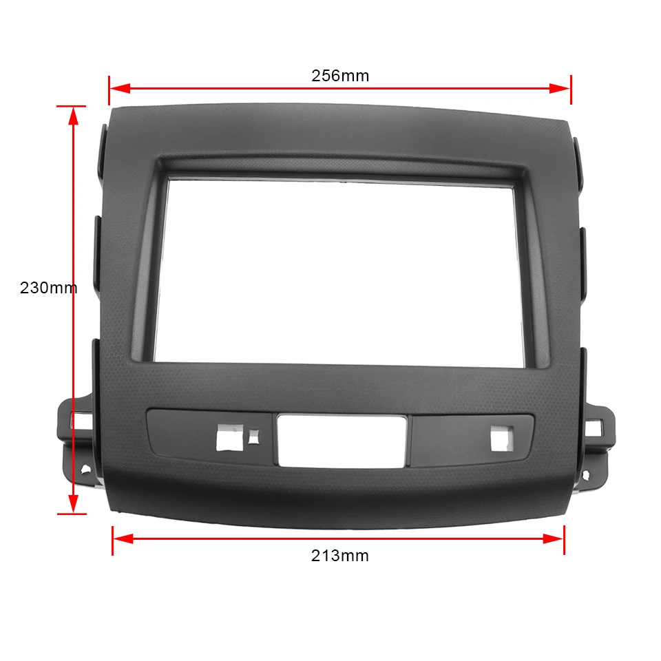 2 Din Автомобильная радиоустановка fascia подходит для Mitsubishi Outlander Peugeot (4007) Citroen C Crosser