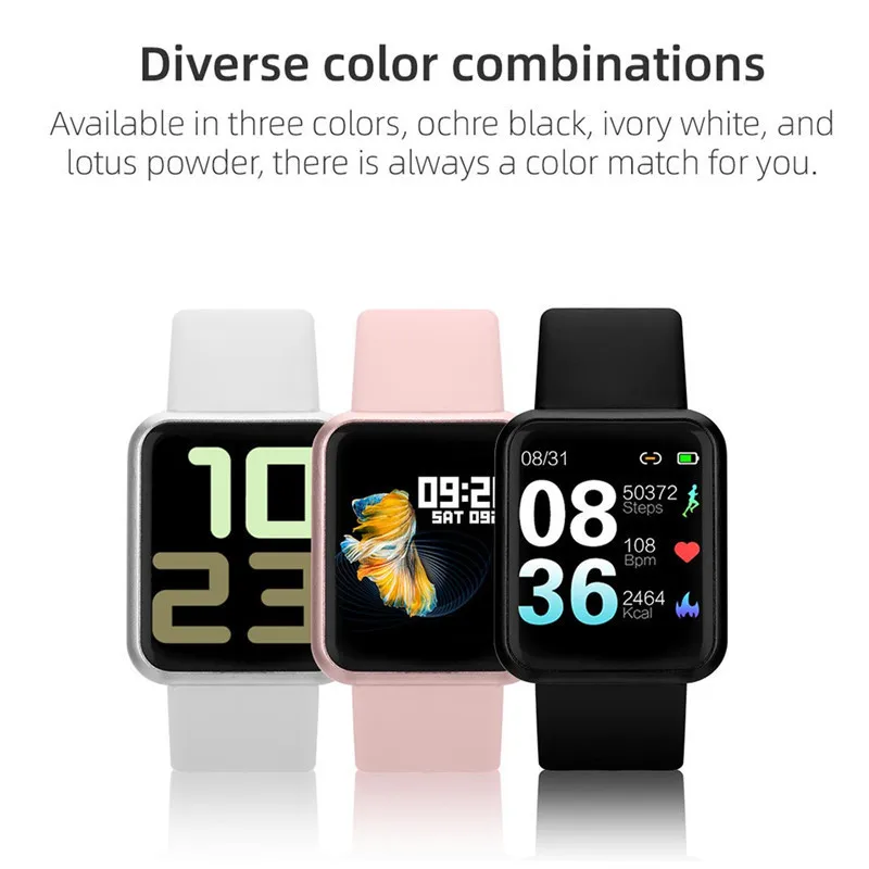 

P68S Smart Watch Band IP67 Waterproof Smartwatch Dynamic Heart Rate Blood Pressure Monitor For IOS Android Sport Health
